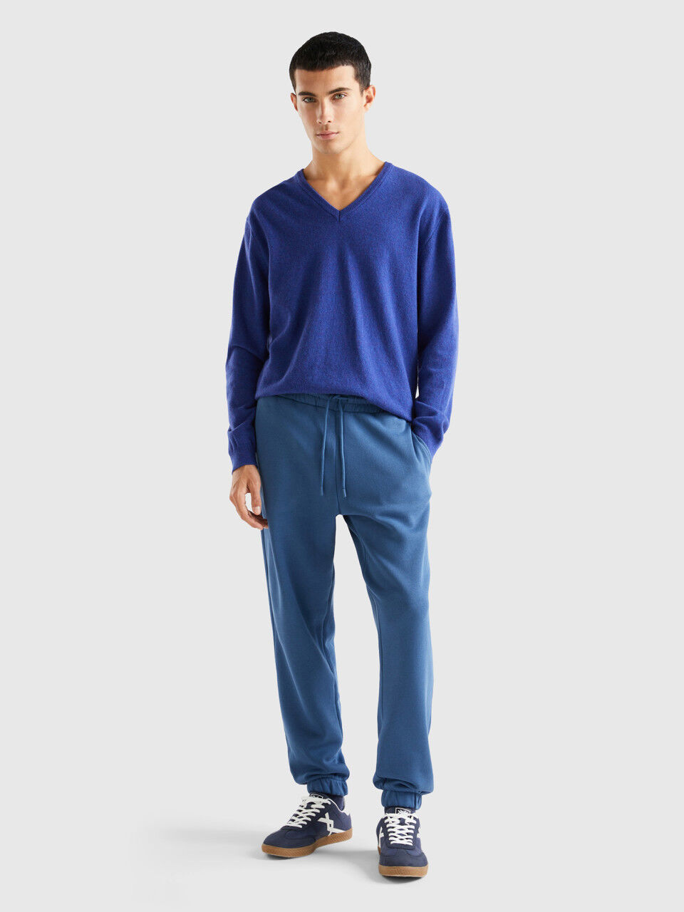 Jogging en molleton best sale homme