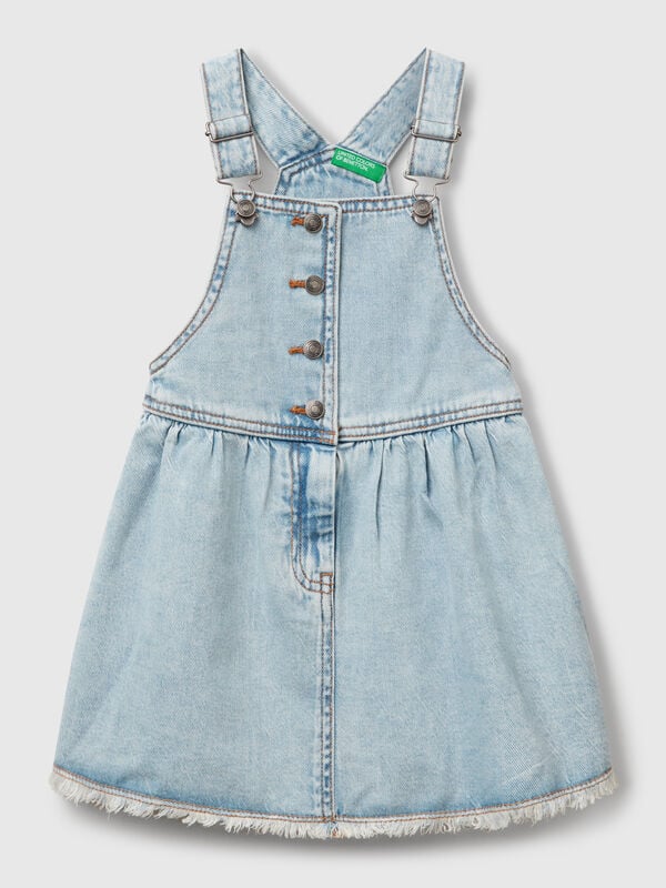 Denim dungaree dress Junior Girl