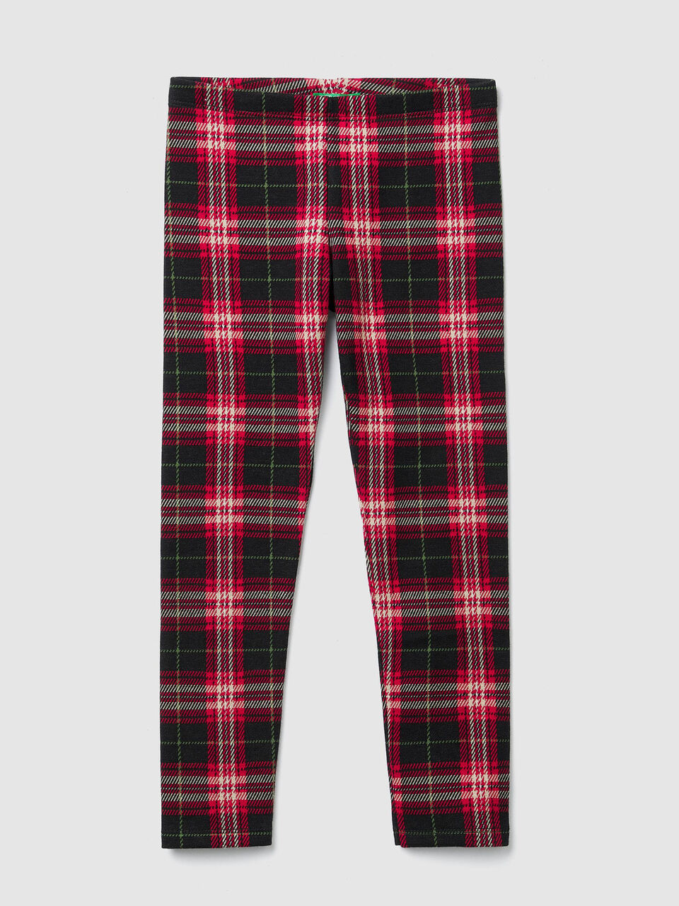Jacquard check leggings image number 1
