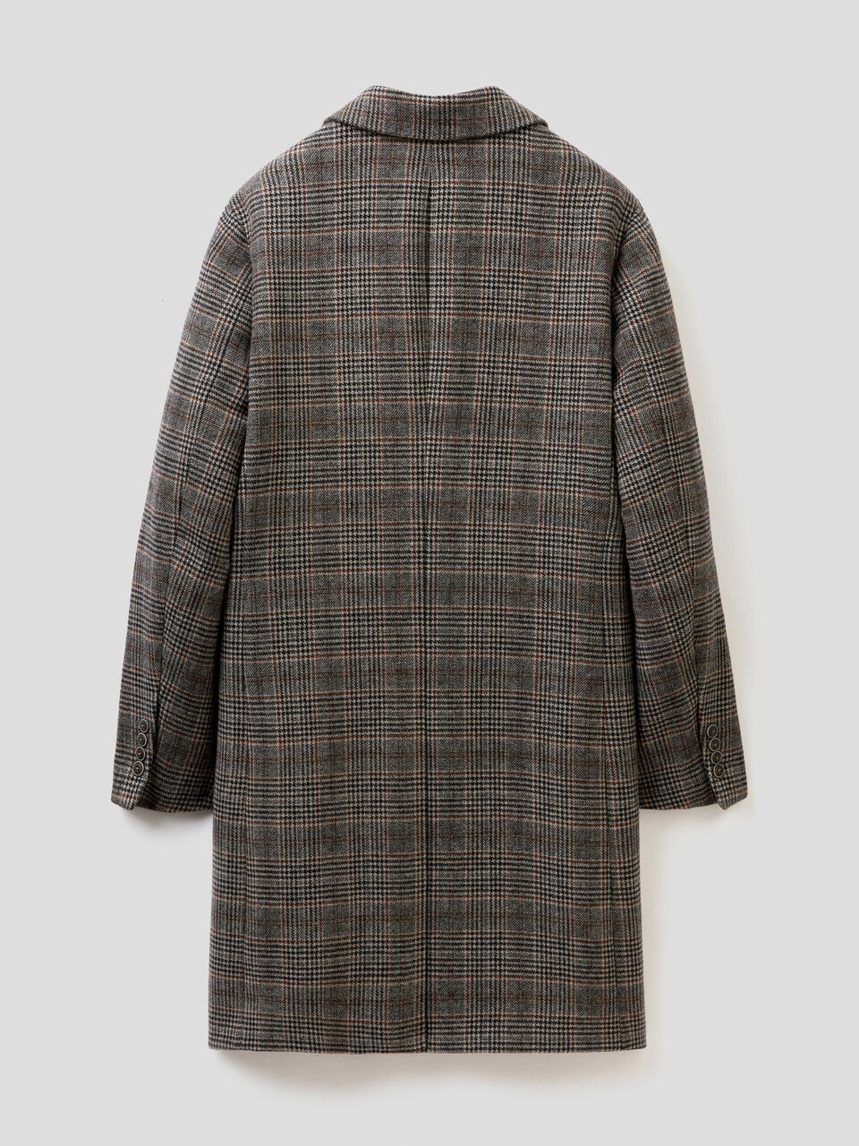 Cappotto formale a quadri in misto lana image number 2