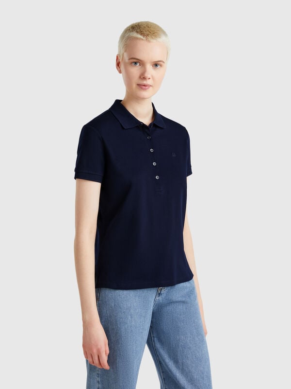 Polo slim fit in cotone stretch Donna