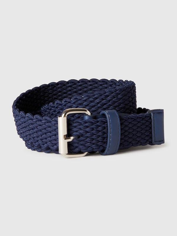 Dunkelblauer Stretchbandgürtel Herren