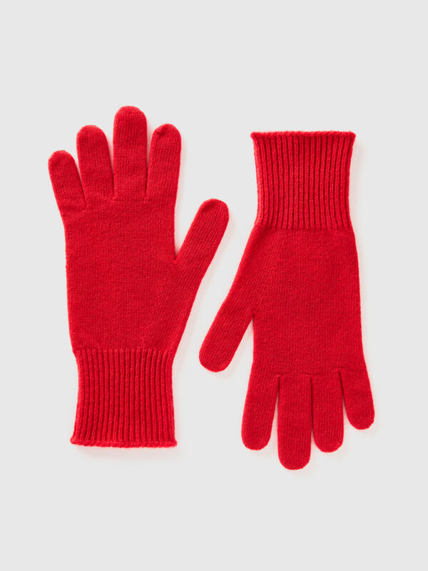 Gloves in pure Merino wool Women