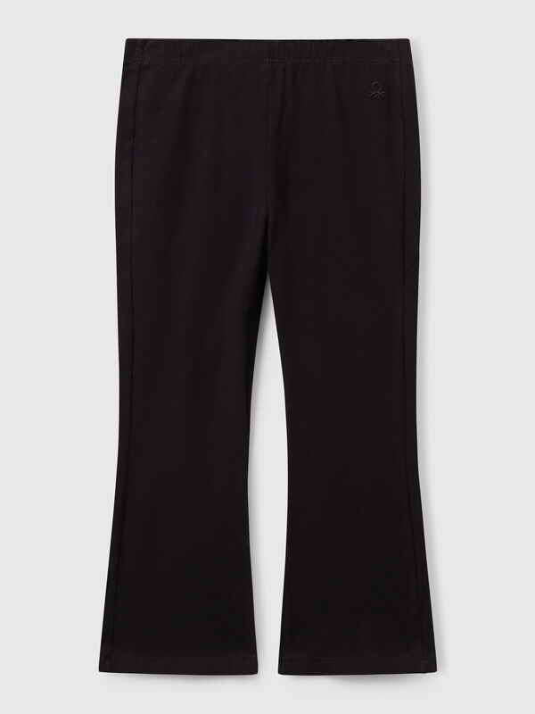 Ausgestellte Leggings aus Stretch-Baumwolle Mädchen