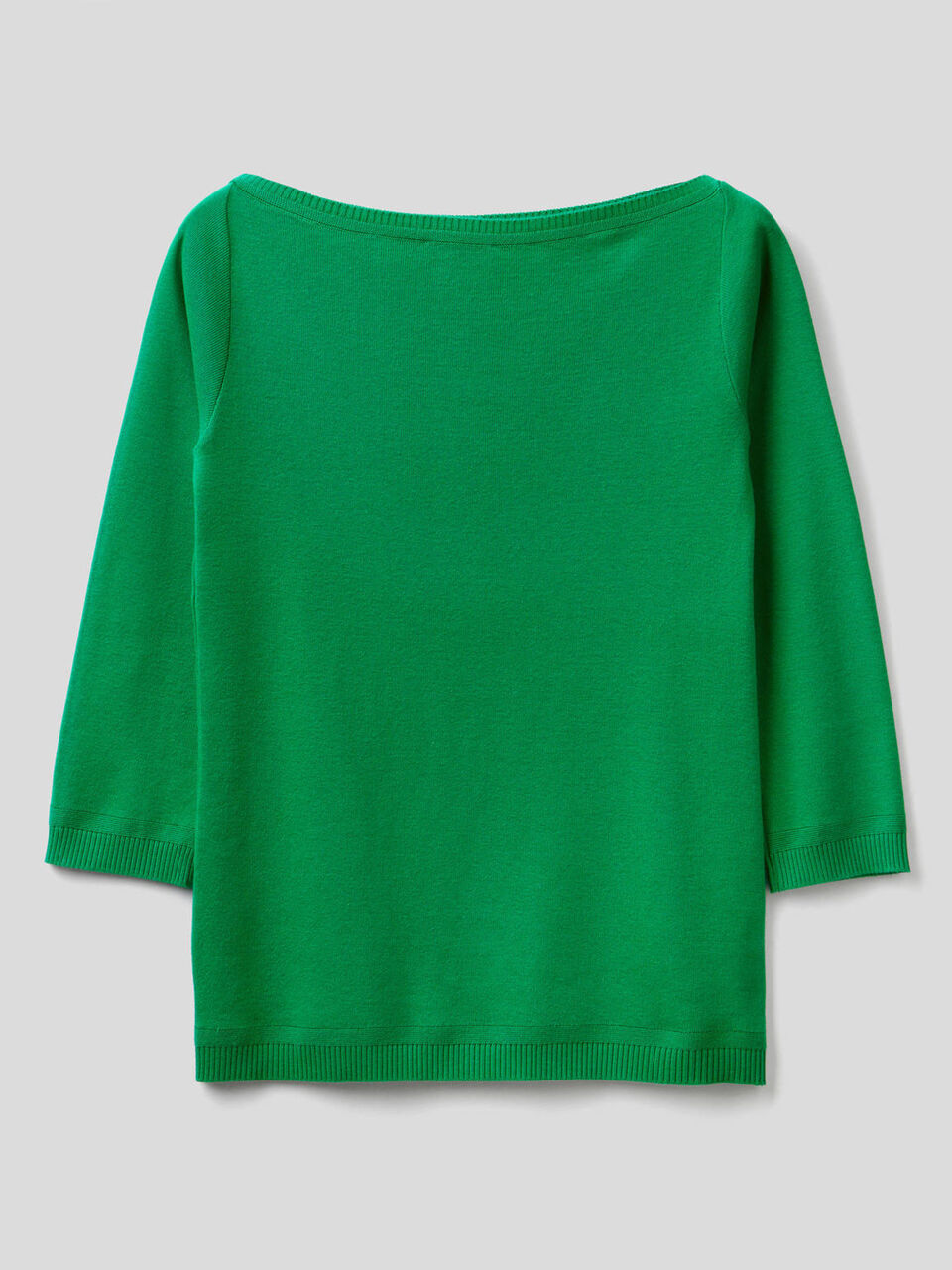 Pull 100% coton avec encolure bateau image number 2