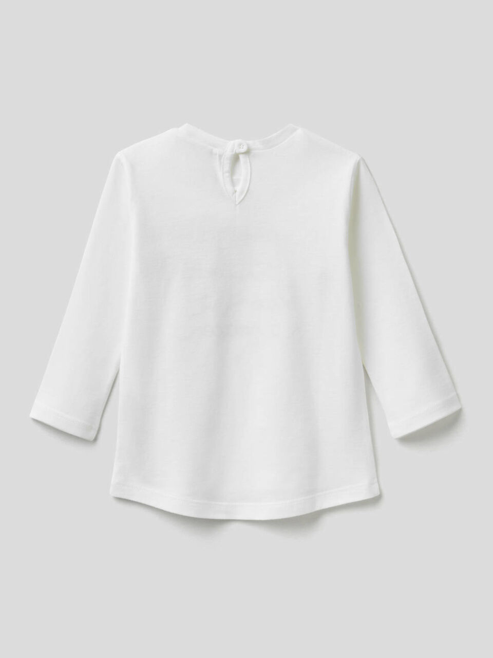 T-shirt manica lunga in puro cotone image number 2