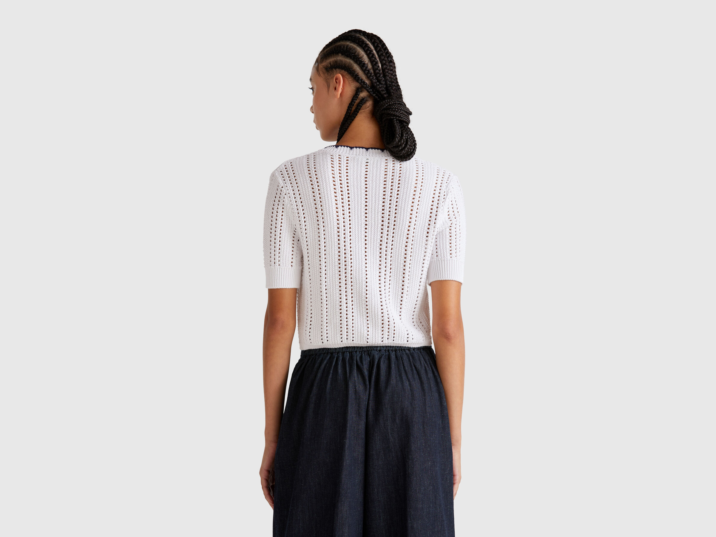 BUTTONED SWEATER H/S Femme image number 1