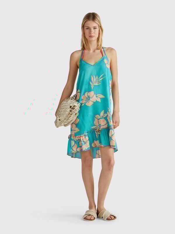 Abito con stampa fiori Donna