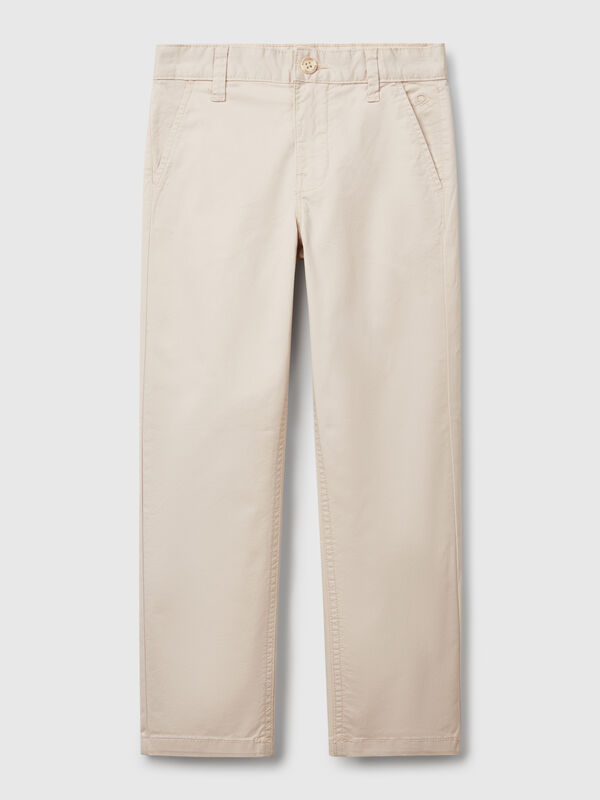 Chino slim fit in cotone stretch Bambino