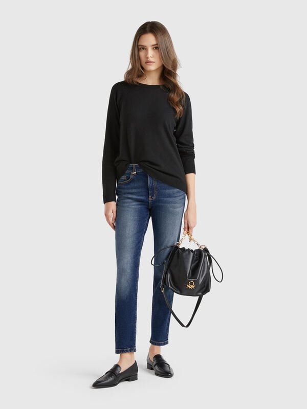 Jean slim taille haute Femme
