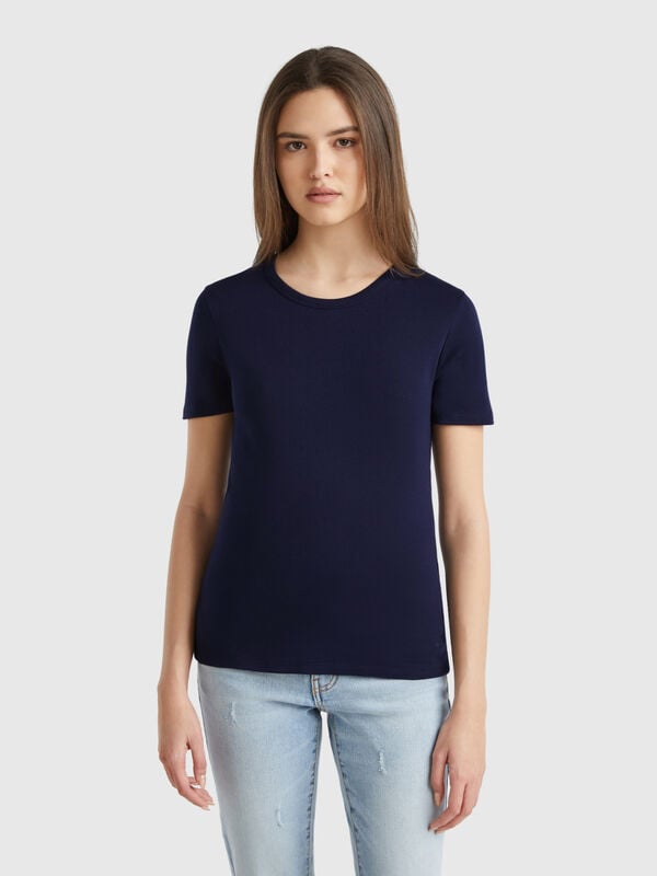 T-Shirt aus Langfaser-Baumwolle Damen