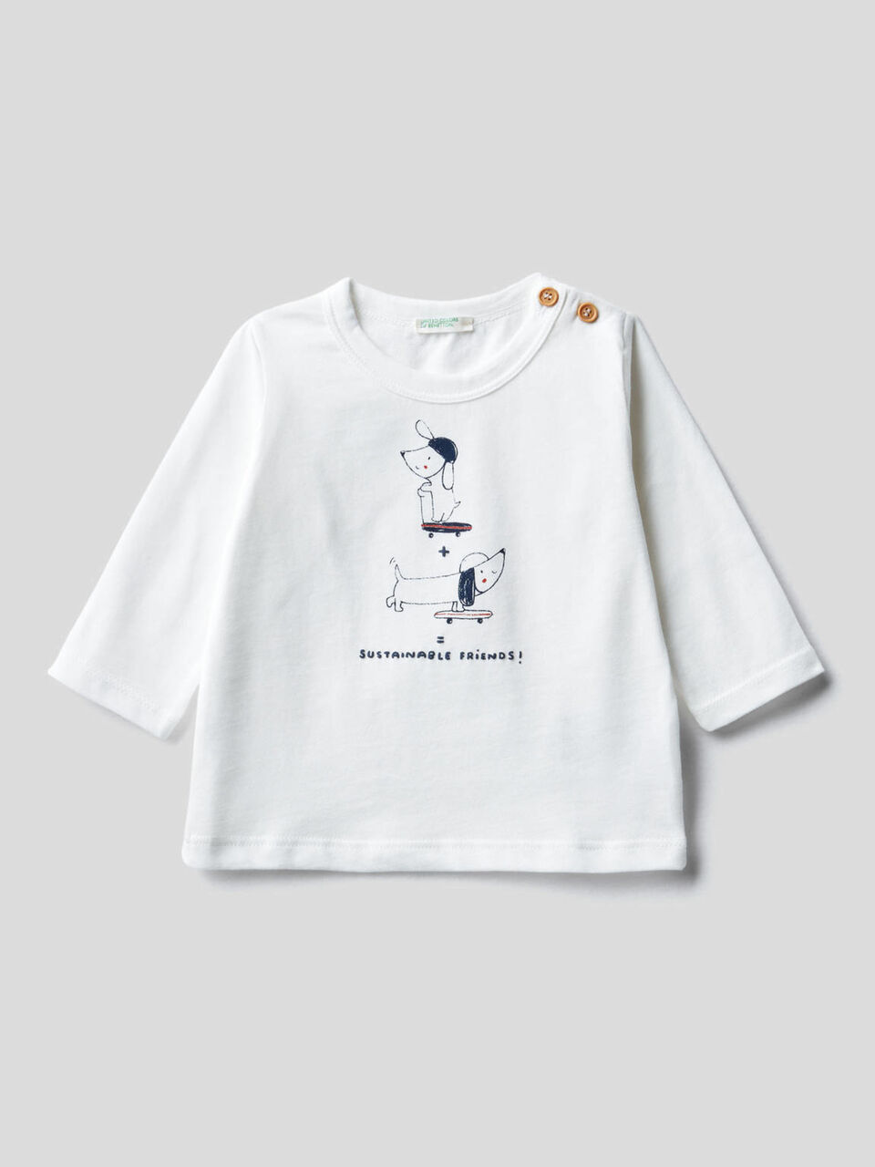 T-shirt manica lunga con stampa image number 1