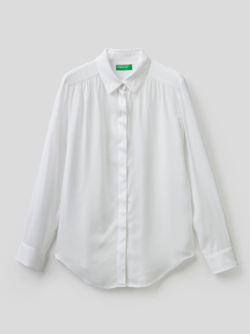 Flowy shirt with rouching image number 1