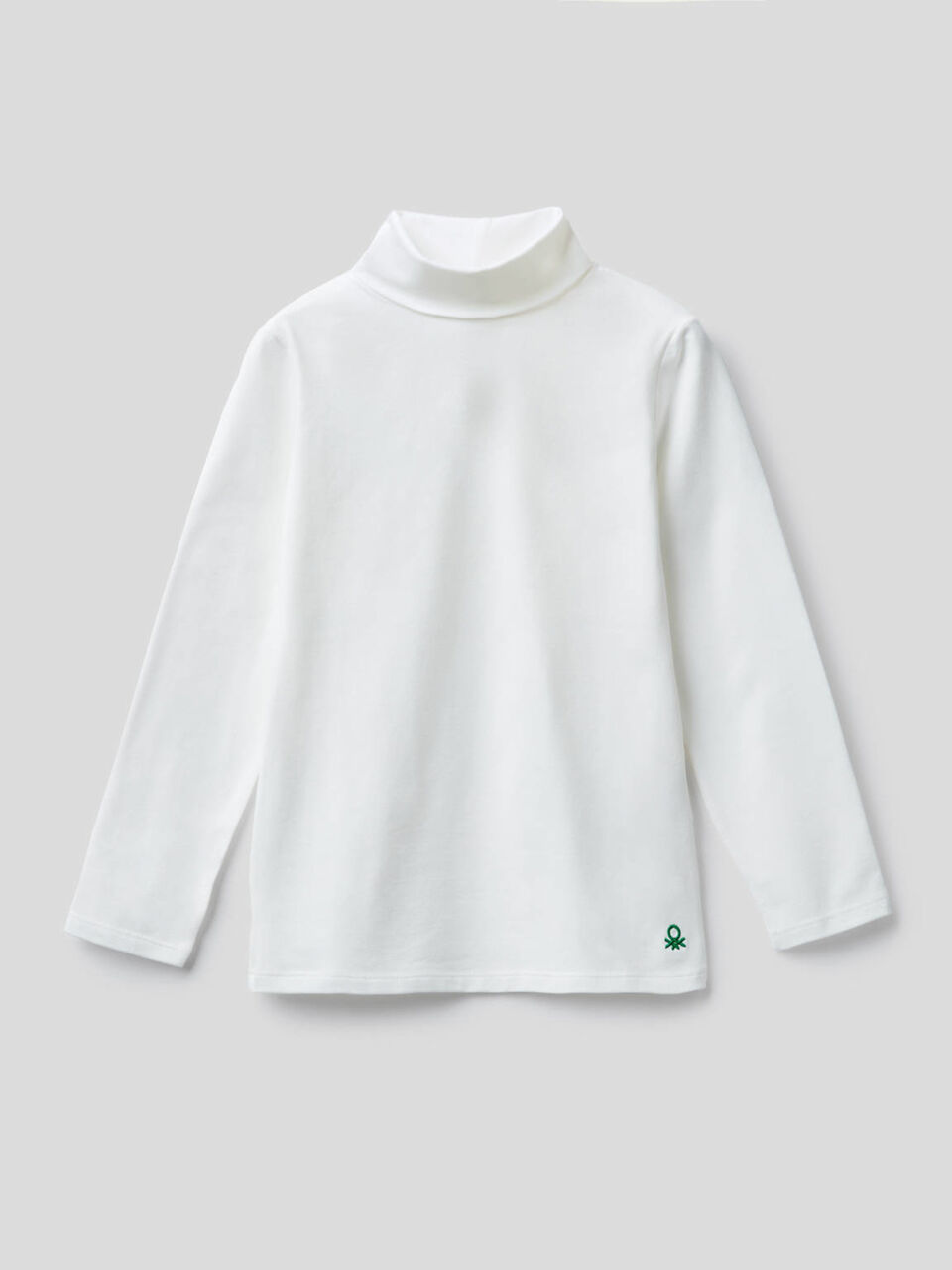 T-shirt en coton stretch avec col montant image number 1