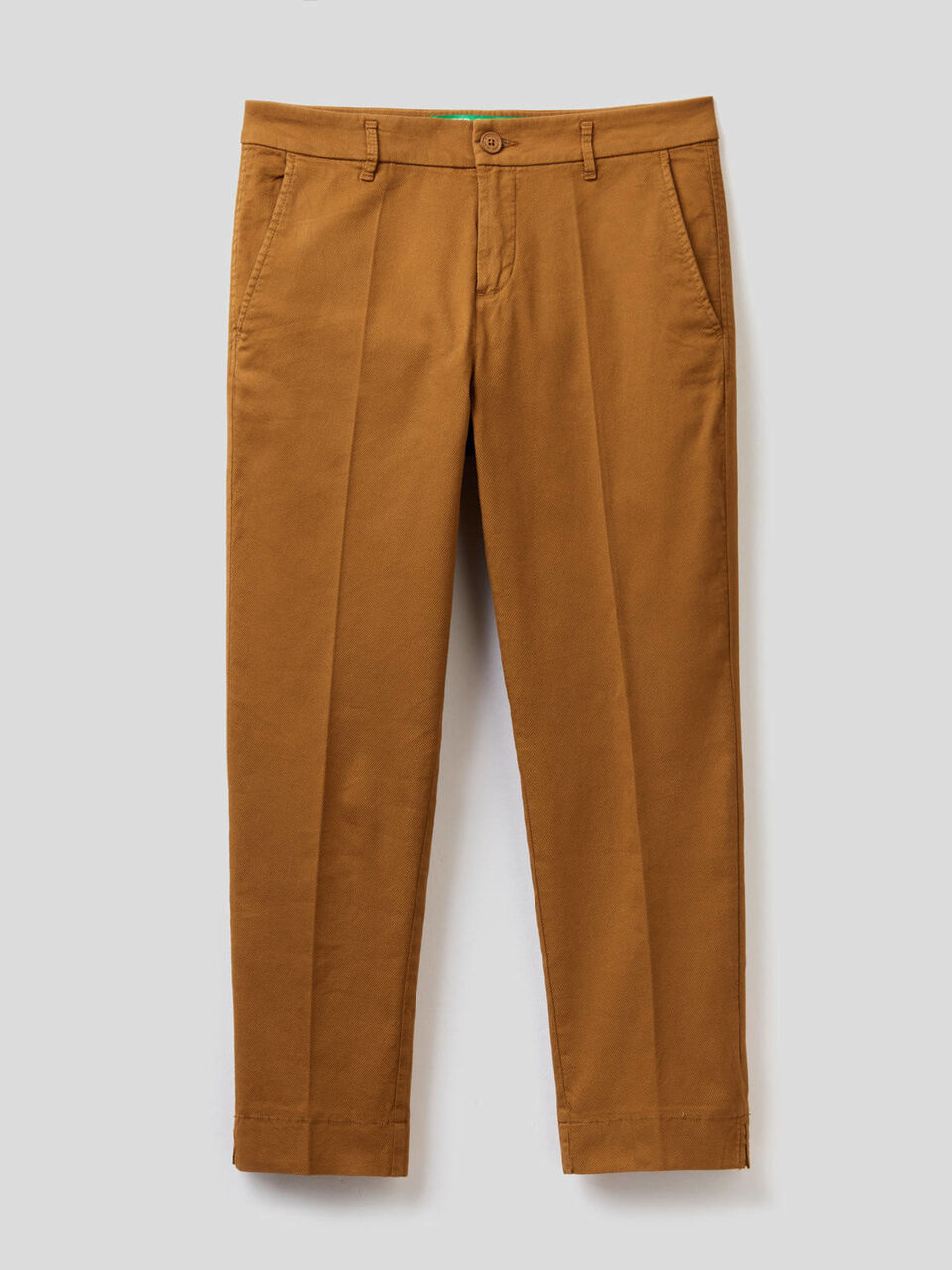 Cropped-Chinos aus stretchiger Baumwolle image number 1