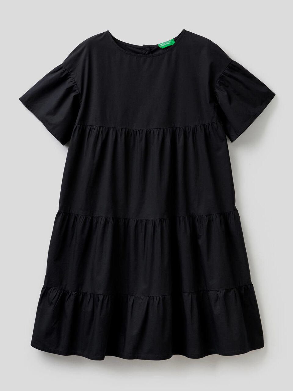 Weites Kleid aus 100% Baumwolle mit Rüschen image number 1