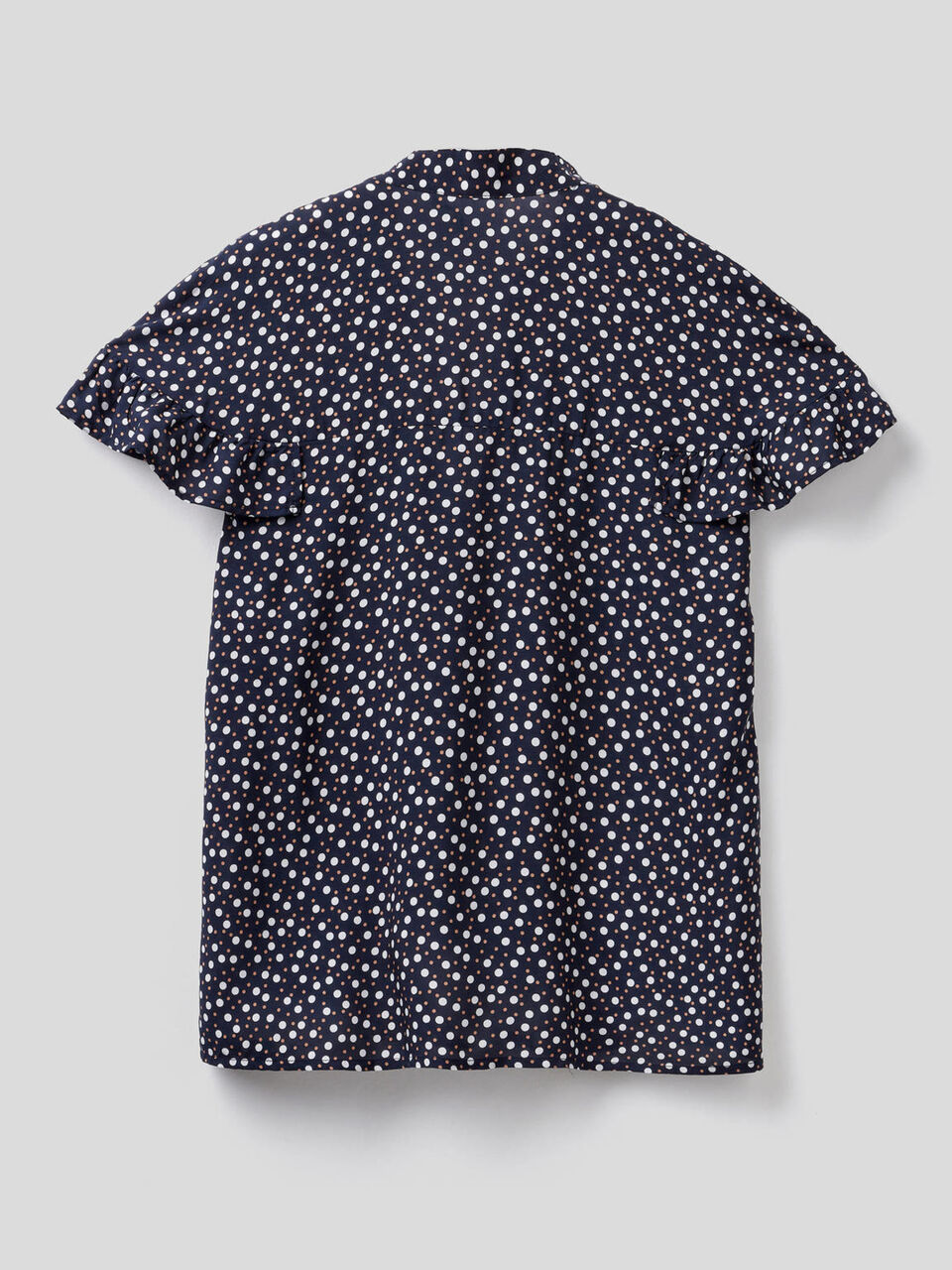 Bluse mit Muster und Rüschen image number 2