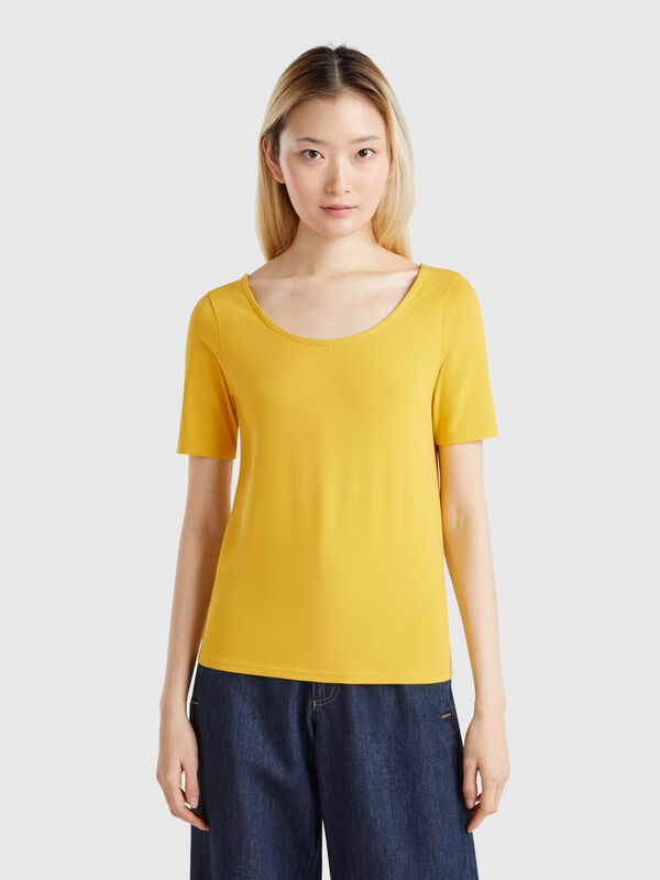 T-shirt coupe slim réversible Femme