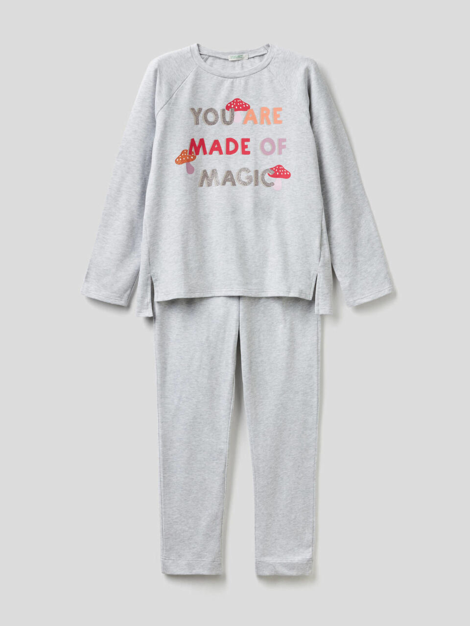 Pigiama in cotone stretch mano calda image number 1