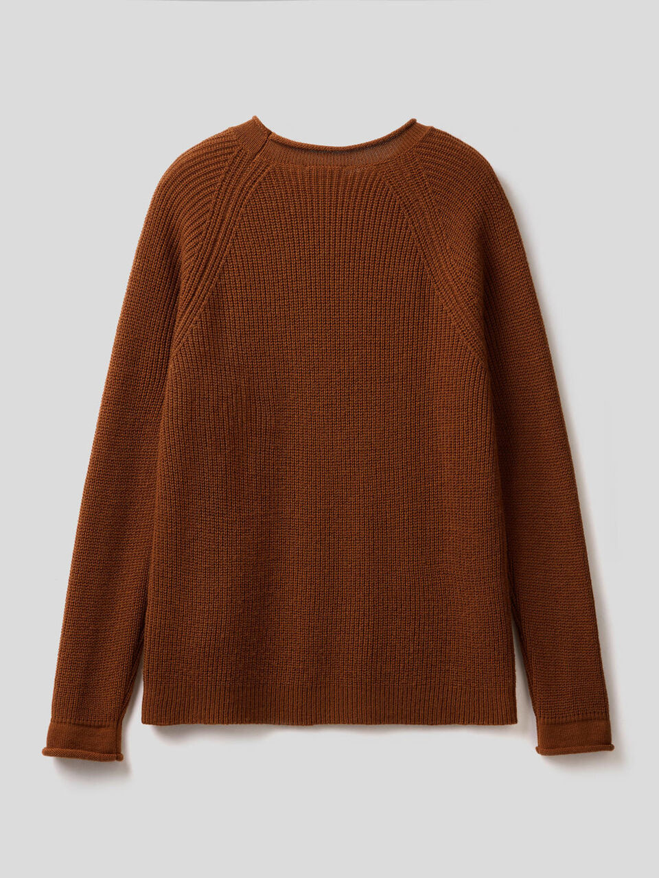 Gerippter Pullover aus einer Wollmischung image number 2