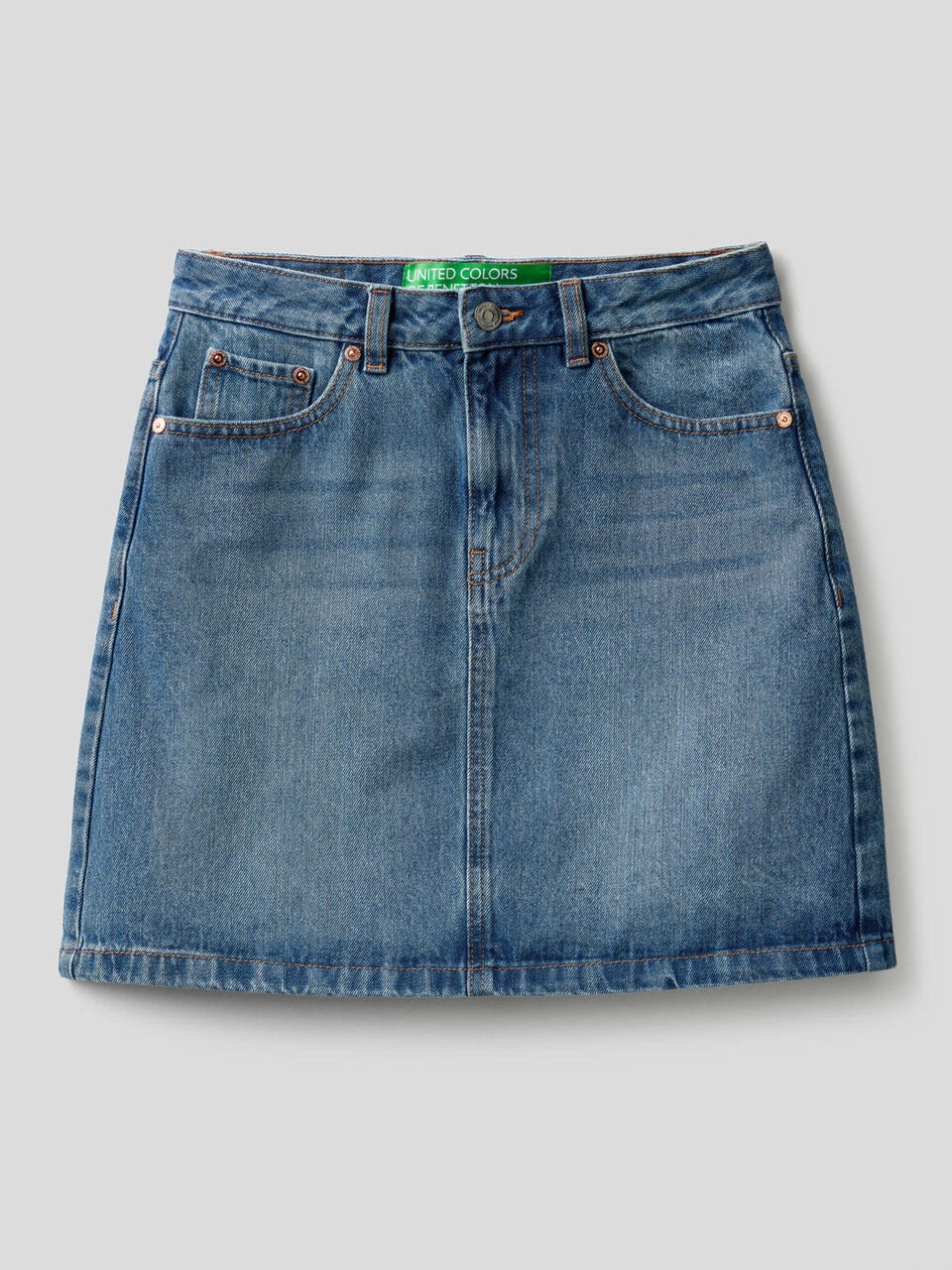 Minirock in Jeans aus 100% Baumwolle image number 1