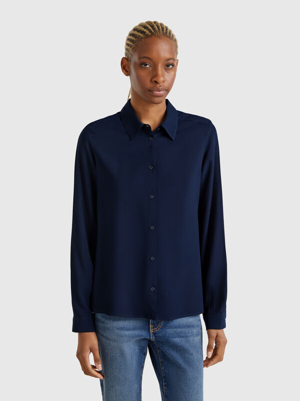 Regular fit viscose shirt Women