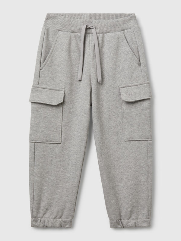 Pantalon cargo sweat-shirt Garçon