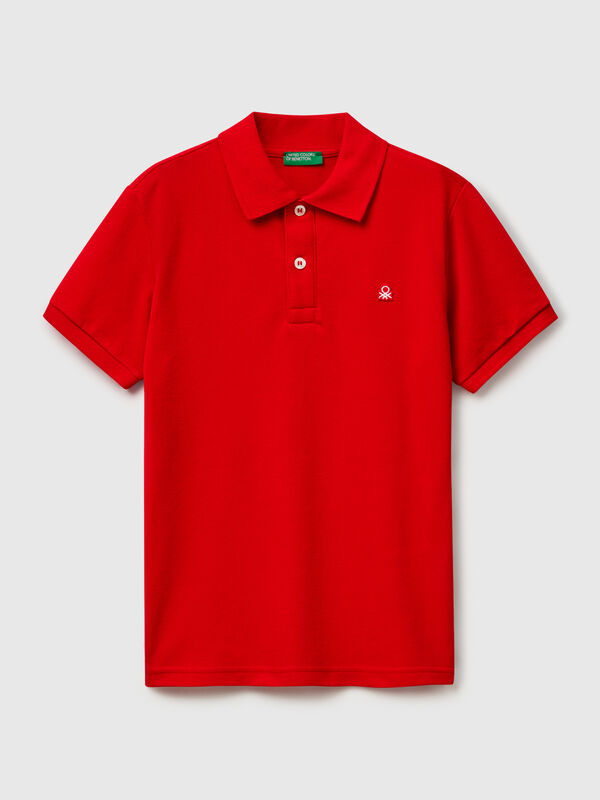 Polo coupe slim en pur coton Garçon