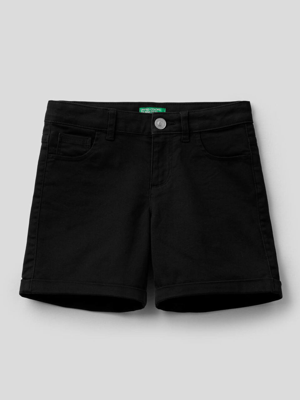 Einfarbige Five-Pocket-Shorts image number 1