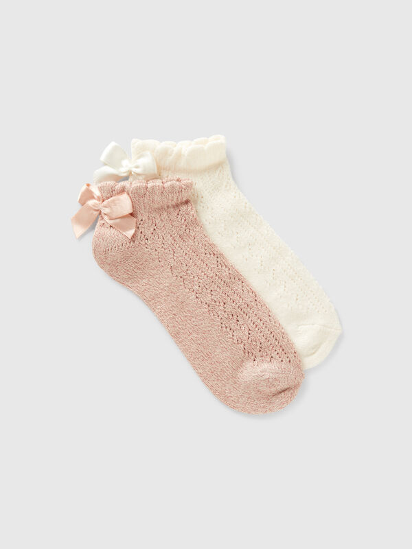 Chaussettes courtes avec noeud Filles