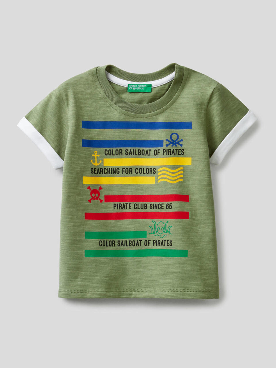 Cotton t-shirt with print image number 1