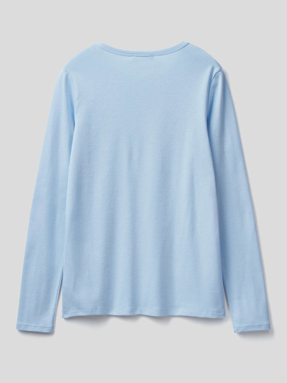 T-shirt a manica lunga 100% cotone image number 2