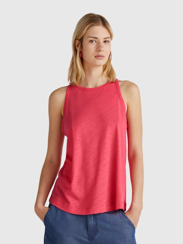 Canotta con scollo all'americana Donna