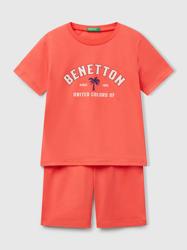 Pyjamas in 100% cotton with logo Junior Boy