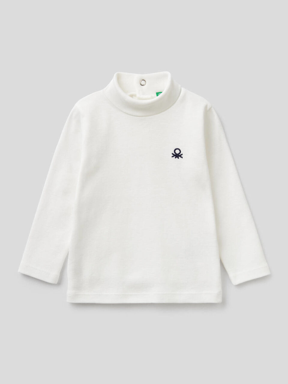 T-shirt manica lunga con collo a lupetto image number 1