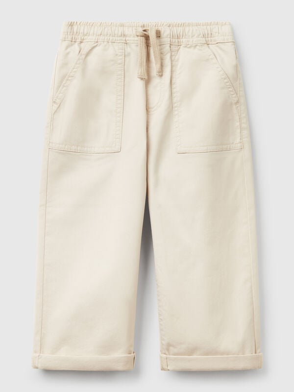 Stretch cotton joggers with drawstring Junior Boy