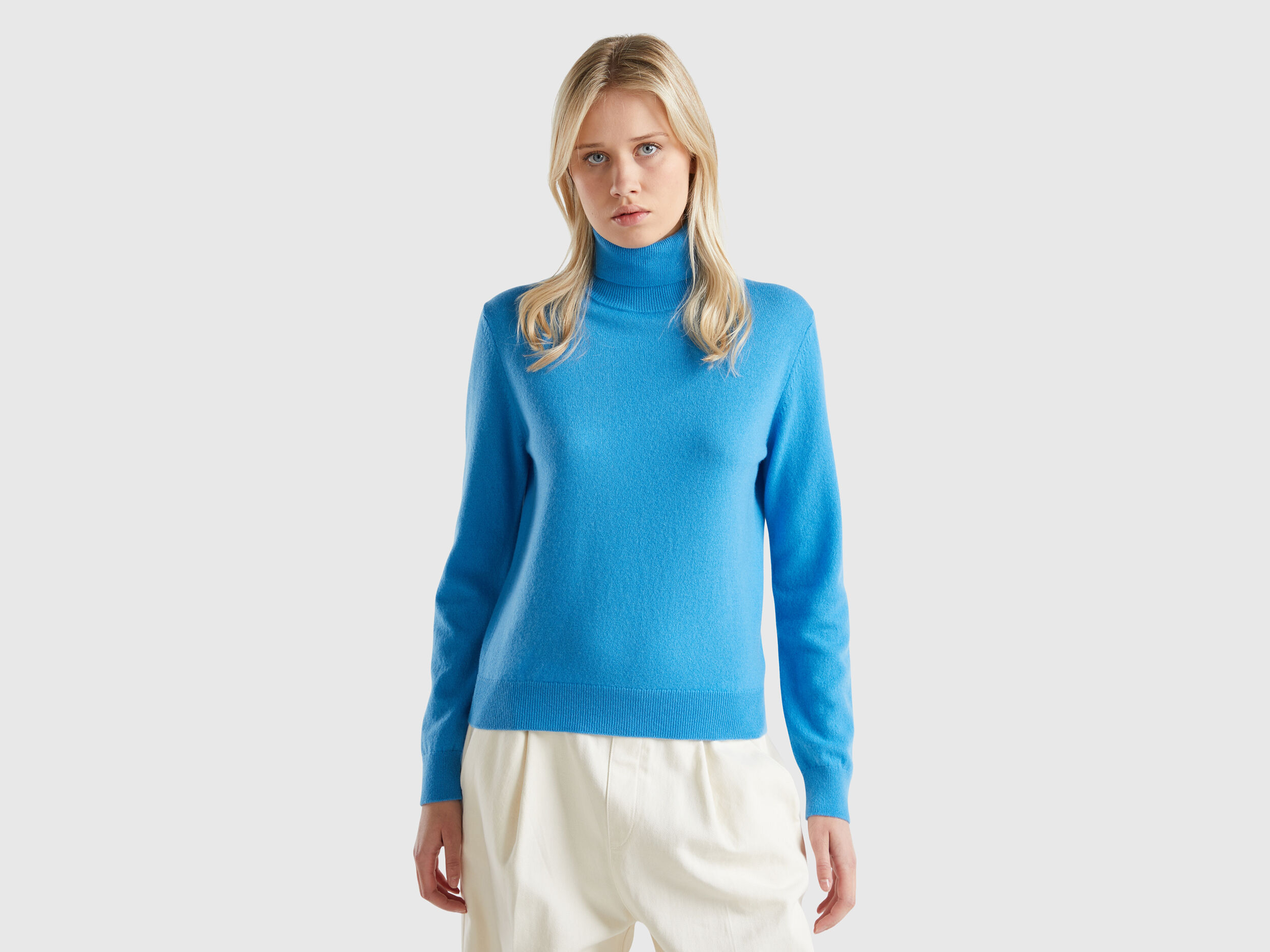 Maglioni collo alto benetton clearance