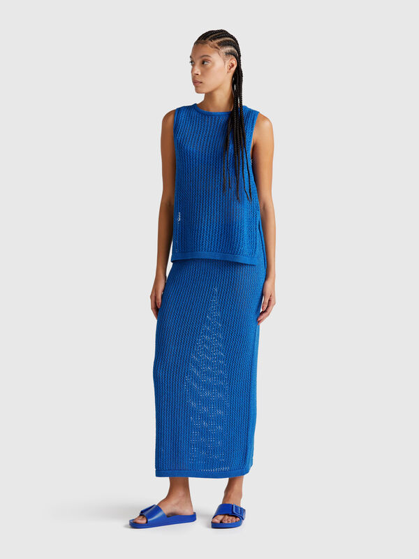 Gonna in maglia tricot Donna