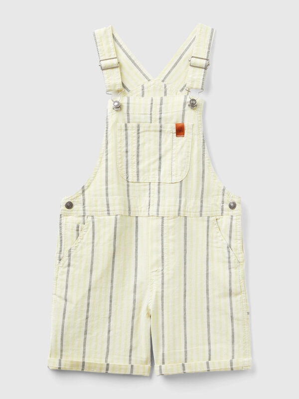 Striped dungarees with pockets Junior Boy