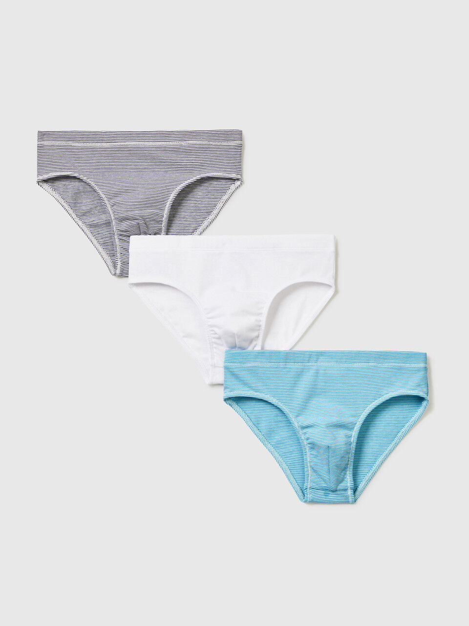 Three underwear in stretch cotton