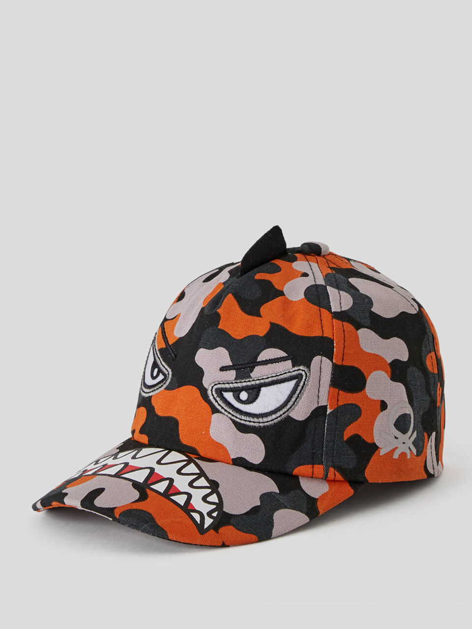 Hat with brim in pure cotton image number 1