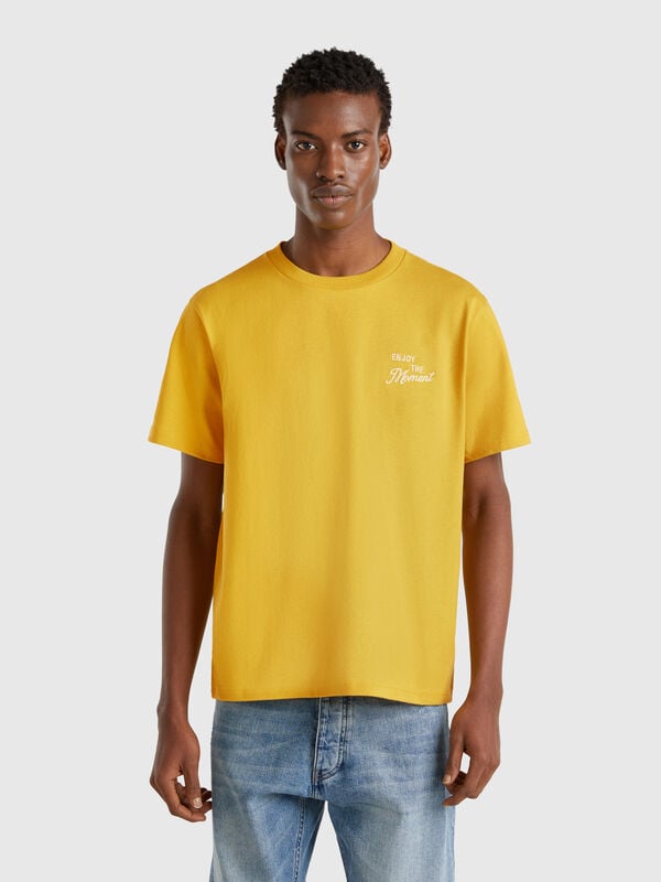 T-Shirt aus Baumwolle mit Stickerei Herren