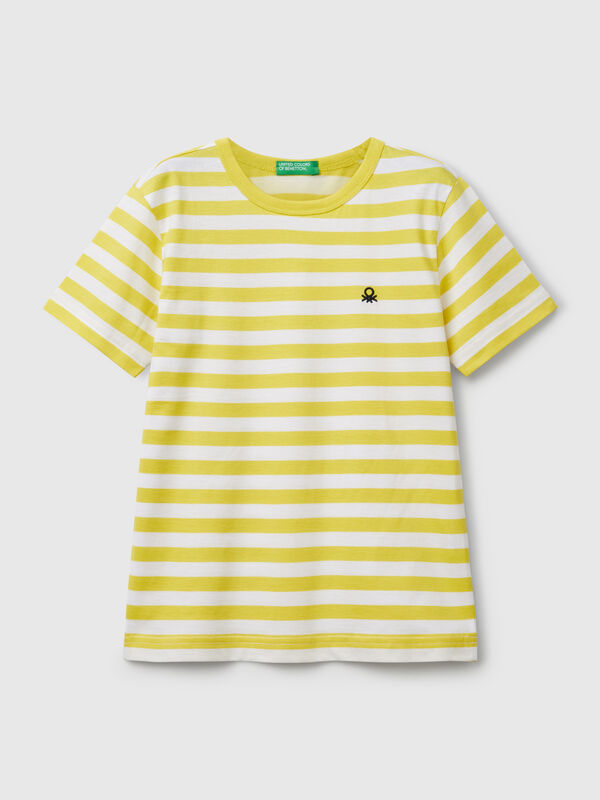 100% cotton striped t-shirt Junior Boy