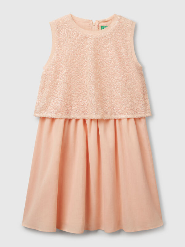 Kleid mit Pailletten Mädchen