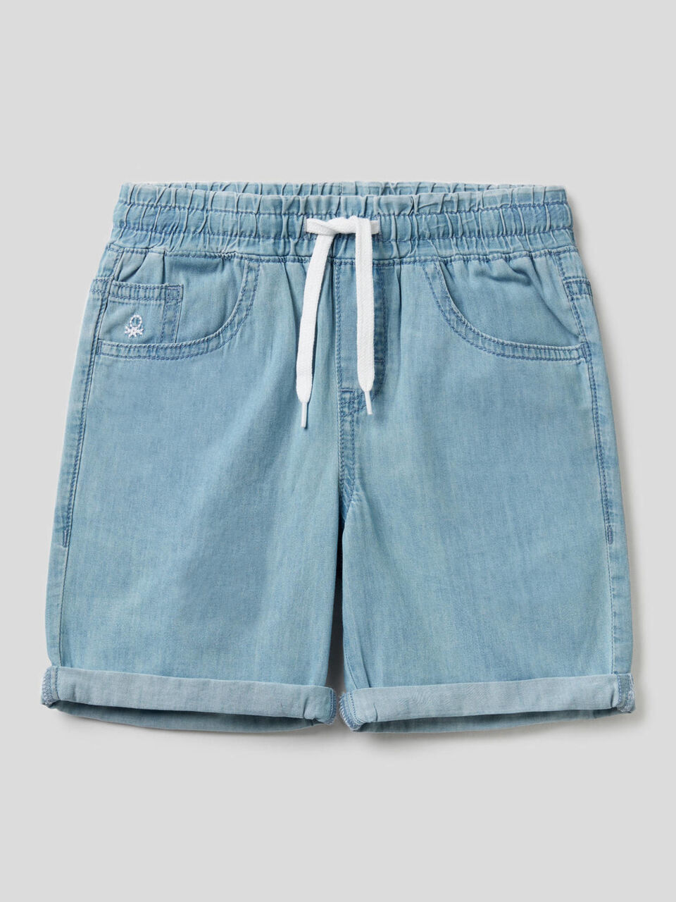 Bermuda in denim 100% cotone image number 1