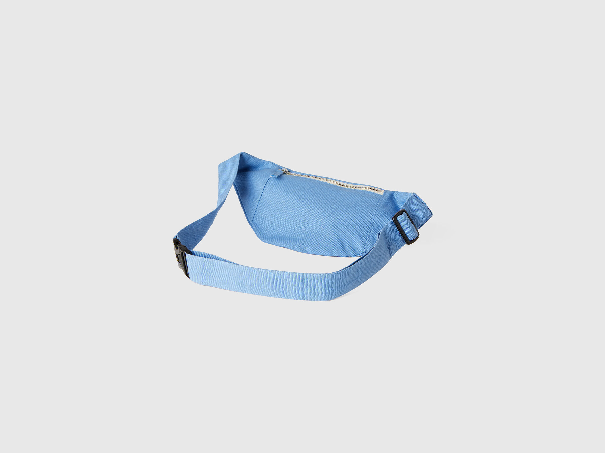 Light blue pouch in pure cotton image number 1