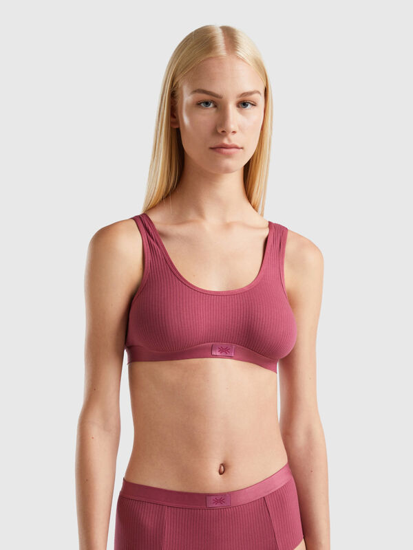 Ribbed bra