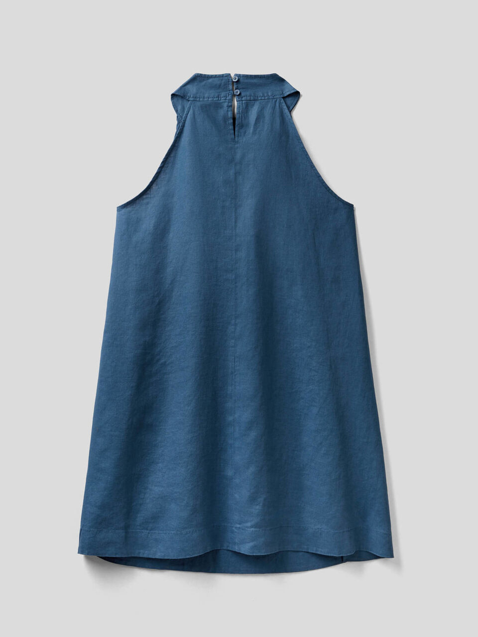 Cropped dress in 100% linen image number 2