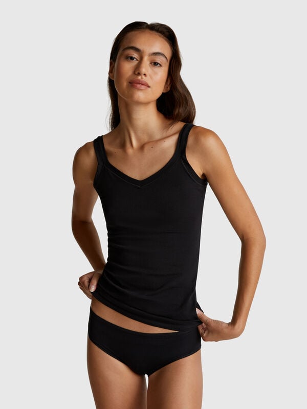 Débardeur en coton super extensible Femme