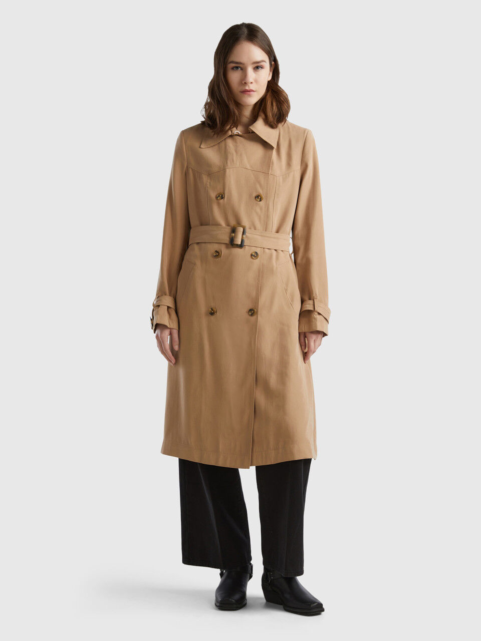 Classic tailored shop coat benetton